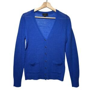 J. Crew Italian Spun Alpaca Blend Cardigan Sweater Lightweight Button Front Sz S